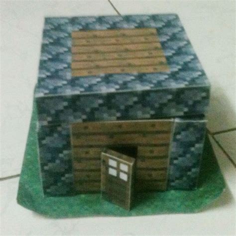 Papercraft Mini Small House Paper Crafts Small House Minecraft Party