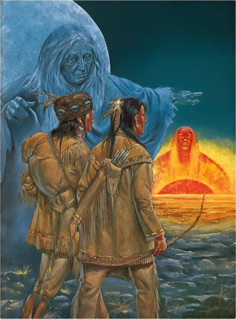 Iosco The Prairie Boys Visit To The Sun And Moon Myth From The