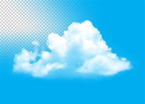 Nuvens isolado fundo de transparência PSD Premium