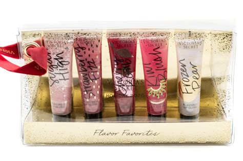 Buy Victoria S Secret Flavor Favorites Flavored Lip Gloss Set Of 5 With Carrying Case Sugar