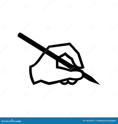 Black Hand Write Symbol For Banner General Design Print And Websites