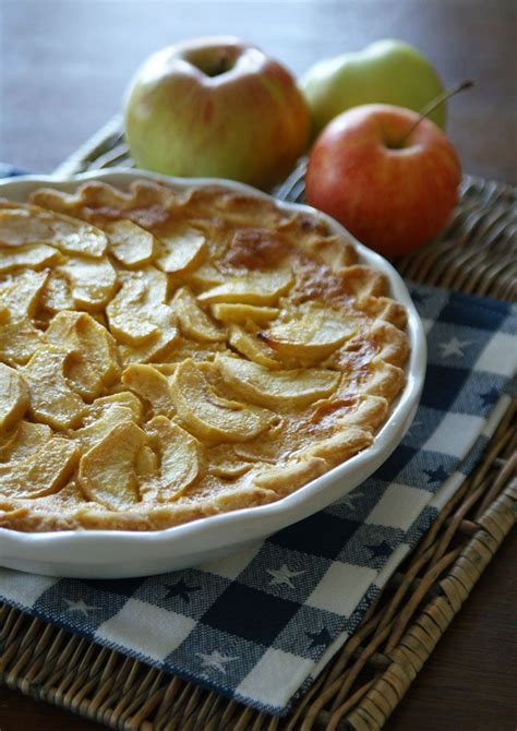 Apple Chess Pie Apfelkuchen Mit Cremeguss Usa Kulinarisch Rezept Schachkuchen