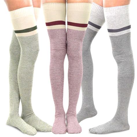 Teehee Womens Extra Long Fashion Thigh High Socks Over The Knee High