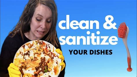 How To Clean Sanitize And Disinfect Your Dishes When Someones Sick Youtube