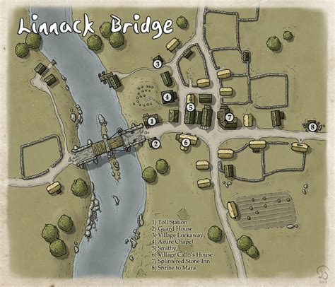 Linnack Bridge By Ashlerb On Deviantart Fantasy City Map Dungeons