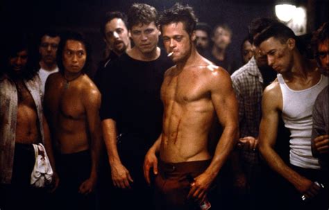 latest hollywood hottest wallpapers brad pitt fight club body