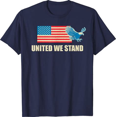 United We Stand Usa Flag T Shirt Clothing