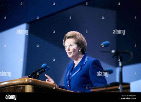 Margaret Thatcher Party Conference 1990 Hi Res Stock Photography And