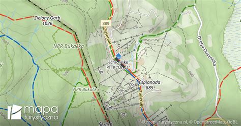 Zieleniec Schronisko Pttk Orlica Zieleniec Mapa Turystyczna Pl