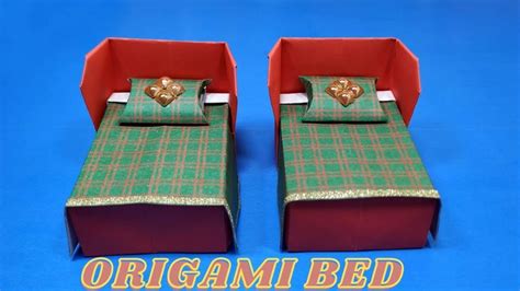 Origami Bed Easy How To Make Origami Bed Paper Bed Crafts Origami Pape