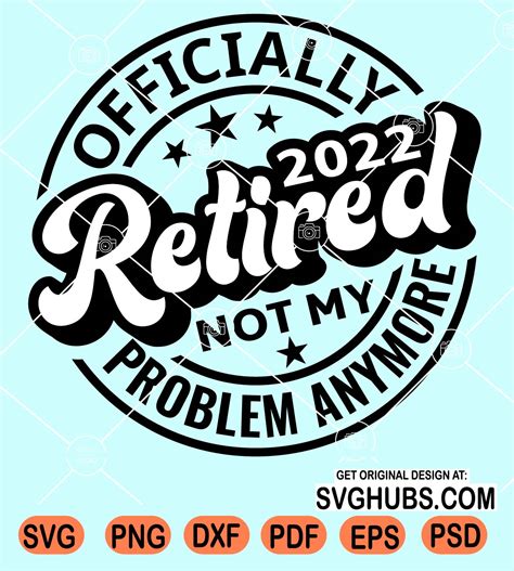 Art And Collectibles Digital Retirement Svgretired Svg Svgretirement