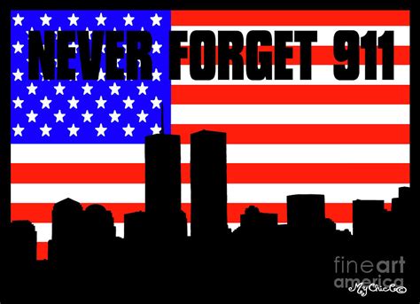 Never Forget 911 Digital Art By Art By Mychicc