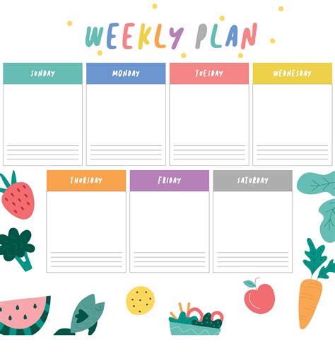 9 Best Images Of Weekly Planner Printable Pdf Weekly Planner Template