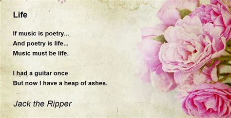 Life Life Poem By Jack The Ripper