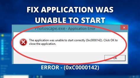 Sửa Lỗi 0xc0000142 Fix Error 0xc0000142 Application Was Unable To