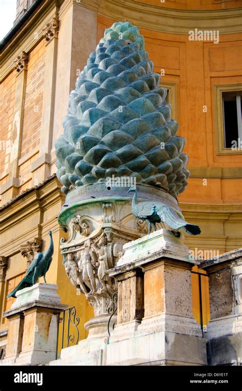 Pine Cone Sculpture At Cortile Della Pigna Vatican Museums Vatican