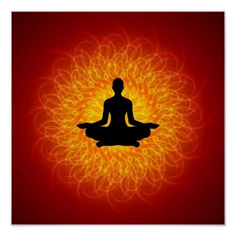 Yoga Meditation On Mandala Poster In 2021 Mandala