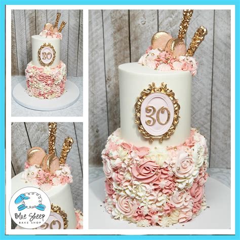 Below is my ultimate list of 30th birthday party ideas with lots of tips and suggestions for both men and women, including ideas for 30th birthday. Pink Buttercream Textures 30th Birthday Cake - custom cakes NJ