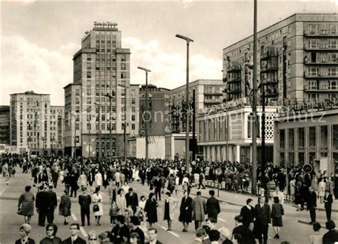 Mai 1957 metall bei ebay. AK / Ansichtskarte Berlin Karl Marx Allee am 1. Mai ...