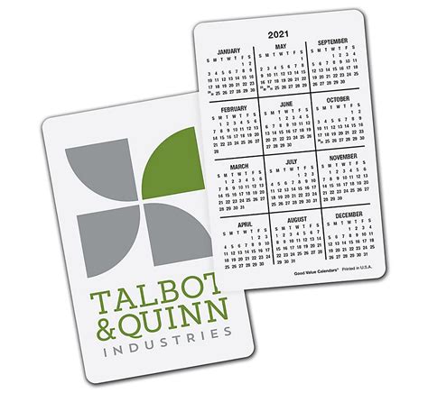 2021 Calendars Custom Printed Wallet Calendars