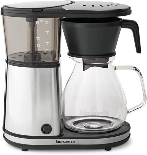 Bonavita Bv1901gw 8 Cup One Touch Coffee Maker Featuring Glass Carafe
