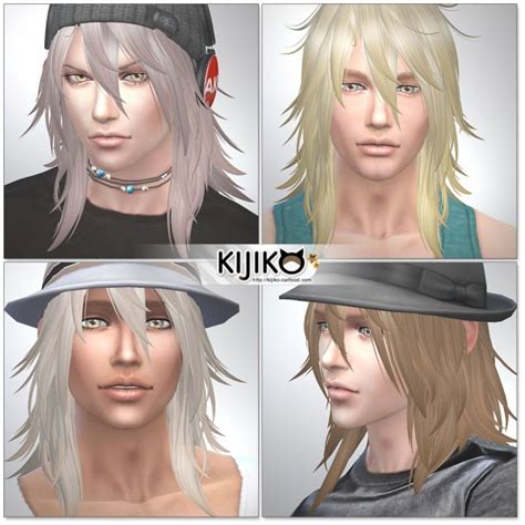 Kijiko Shaggy Hair For Male • Sims 4 Downloads