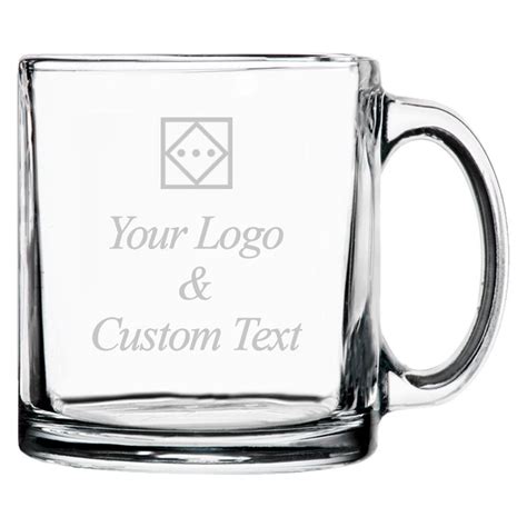 Personalized Glass Coffee Mug Custom Engraved Text And Logo Northwest Ts