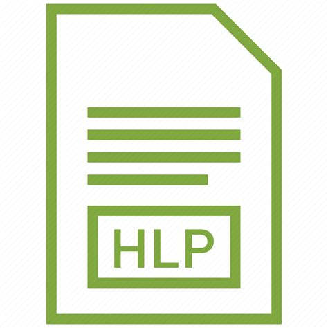 Document File Filetype Hlp Icon Download On Iconfinder