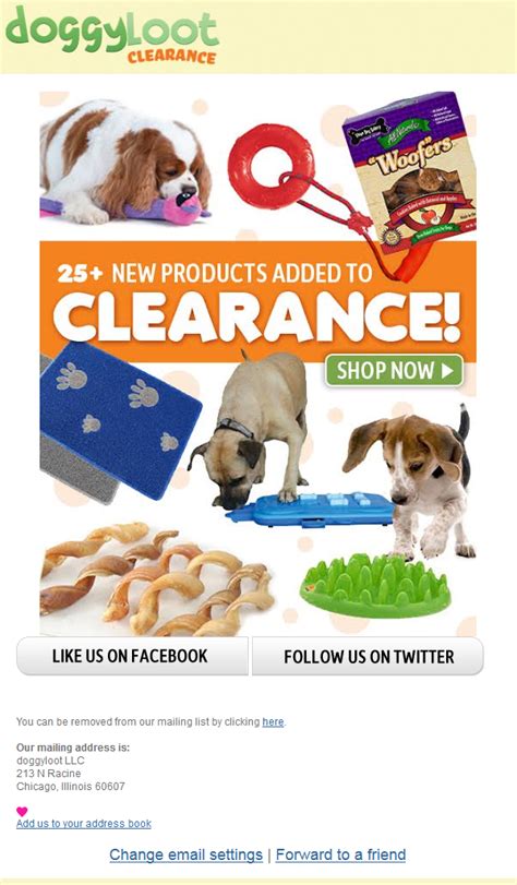 Doggyloot - clearance shop with new items added | Clearance, Sitewide sale, Food animals