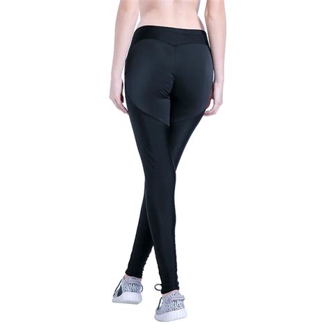 New Stitching Leggings High Waist Sexy Yoga Pants Color Matching Sports Breathable Yoga Hips