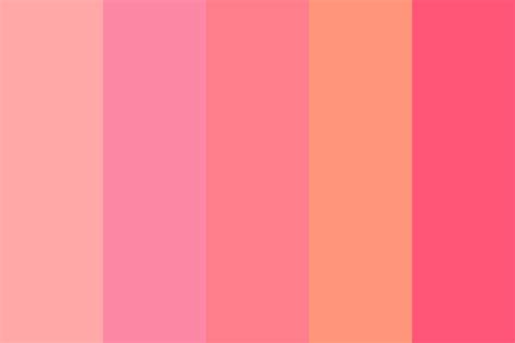 Warm Pinks And Corals Color Palette