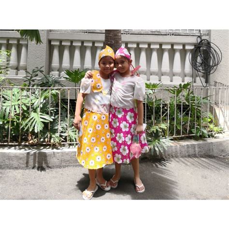 Palda And Kimona With Bandana For Kids Set Shopee Philippines