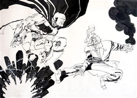 Batman Vs Joker A Recent Drawing By Frank Miller Craig Zablo
