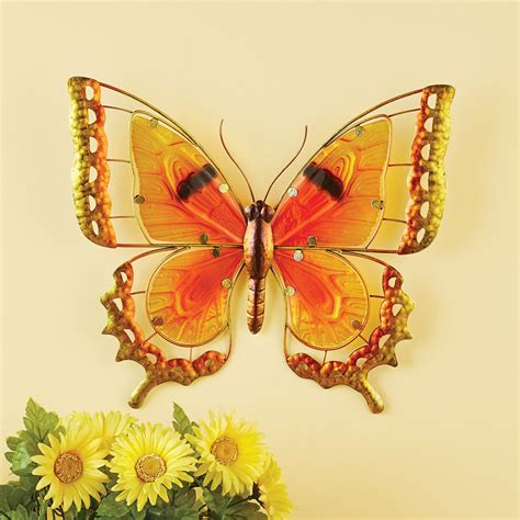 Colorful Glass Butterfly Wall Art Collections Etc