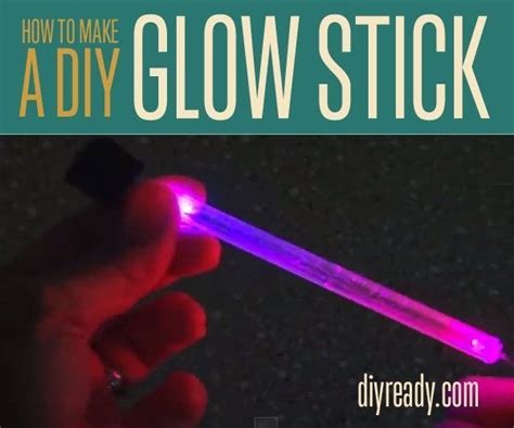 How To Make A Homemade Glow Stick Quick And Easy Instructions Easy