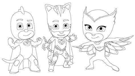 Pj Mask Coloring Page Cat Boy For Kids Youtube