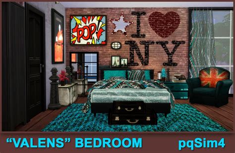 Valens Bed Room Sims 4 Custom Content Pqsim4 Muebles Sims 4 Cc