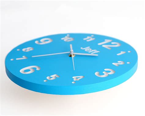 Childrens Room Nursery Wall Clock For Kids Room With Etsy