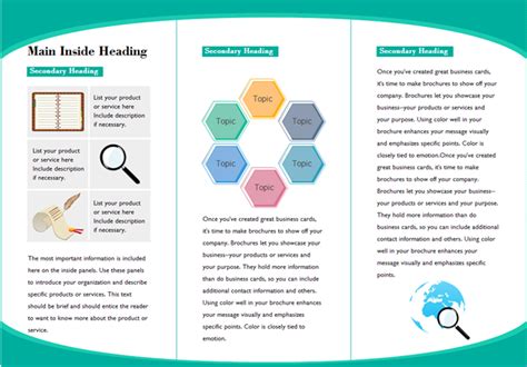 Customizable Leaflet Templates Free Download Edraw