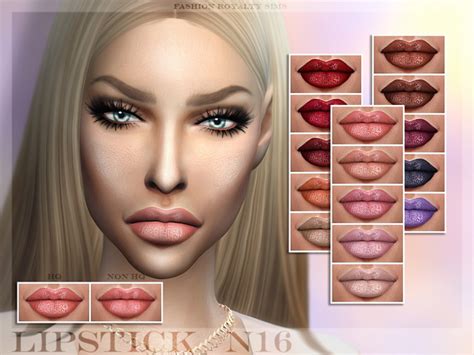 The Sims Resource Lipstick N16 By Fashionroyaltysims • Sims 4 Downloads