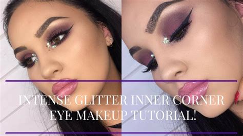 DRAMATIC GLITTER INNER CORNER MAKEUP TUTORIAL Abigail Tamsin YouTube