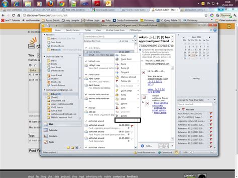 Visual C Outlook Addin Custom Button Adding In Drop Down Stack