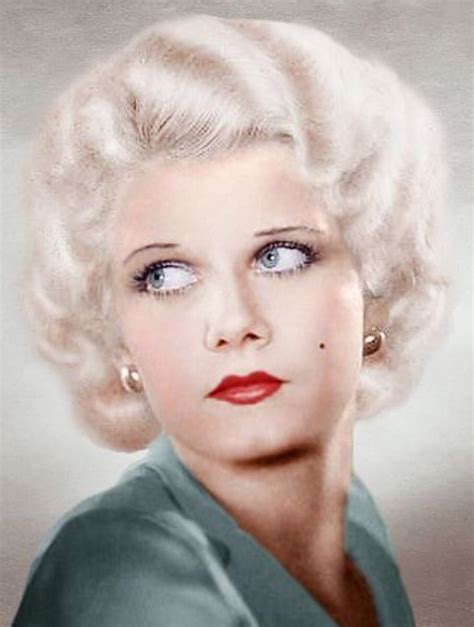 Jean Harlow Omg She Was A Beauty In Color Jean Harlow Old