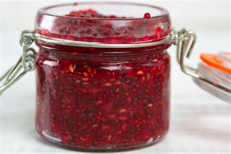 Refined Sugar Free Jam Recipe Raspberry Chia Jam Myktichen