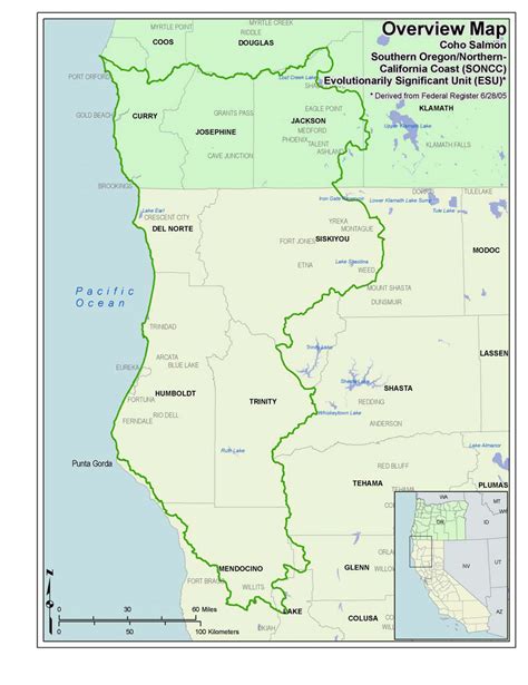 Map Of Northern California And Southern Oregon