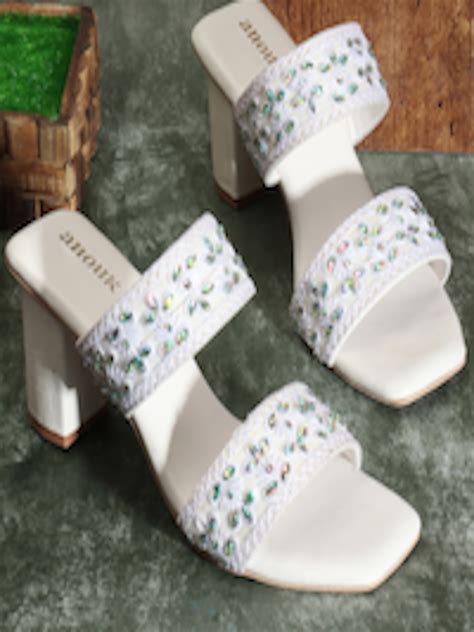Buy Anouk Ethnic Embellished Block Heels Heels For Women 24846022
