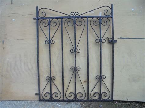 Small Single Wrought Iron Gate Authentic Reclamation