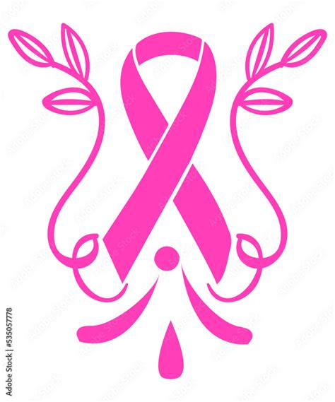 Vecteur Stock Breast Cancer Awareness Ribbonawareness Ribbon Svg