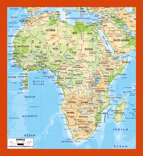 Physical Map Of Cameroon Maps Of Cameroon Maps Of Africa Gif Map My