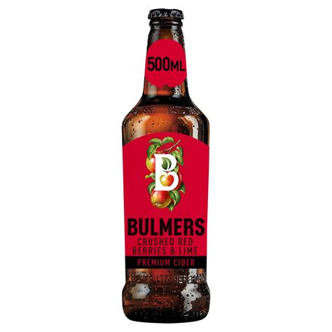 Bulmers Crushed Red Berries And Lime Cider 500ml Bottle Cider Iceland